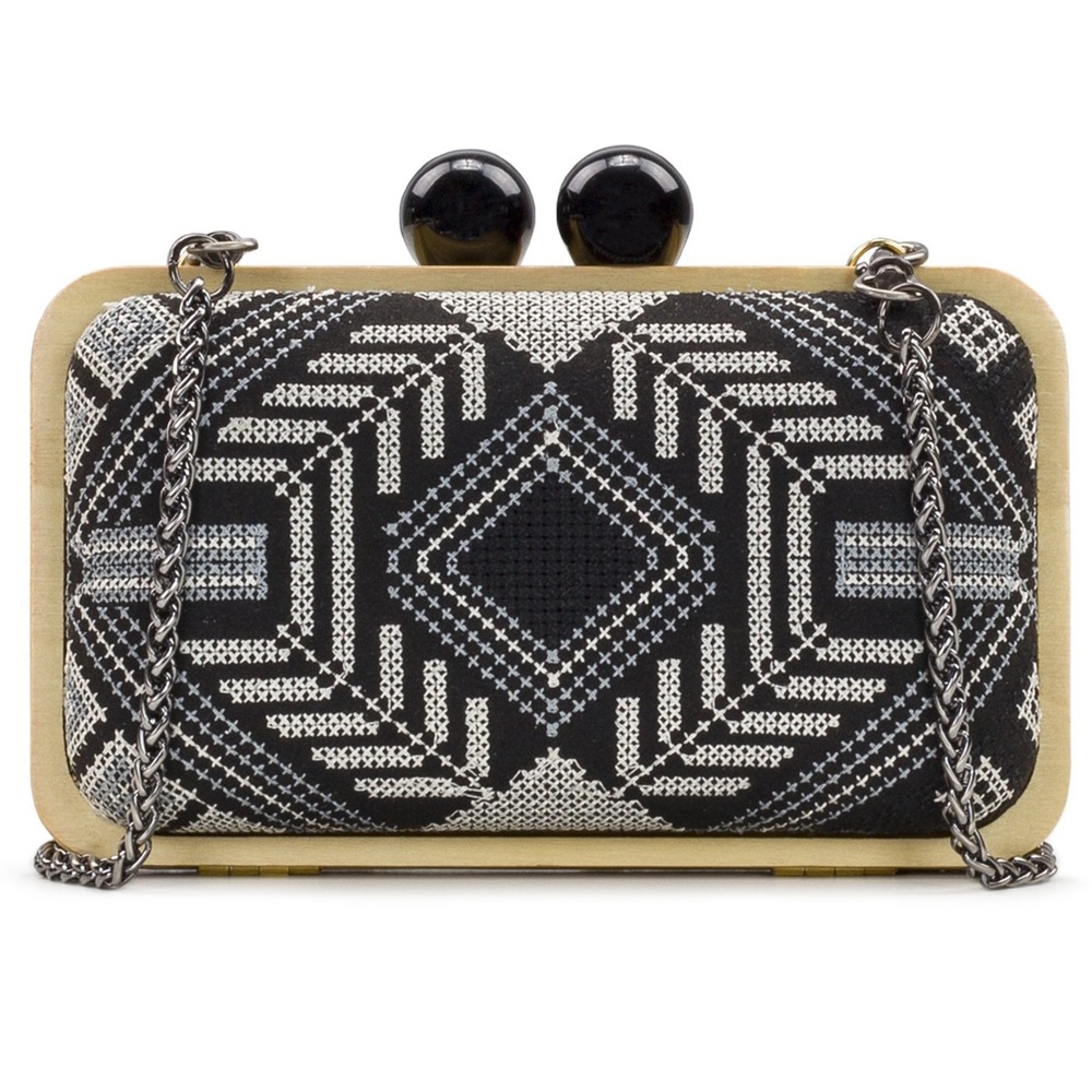 🔥PATRICIA NASH🔥 Nola Wood Box Clutch